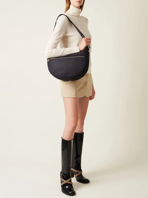 Luna Bag Middle nera zip - immagine 6