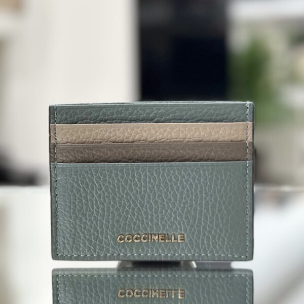 Portacarte green/grey