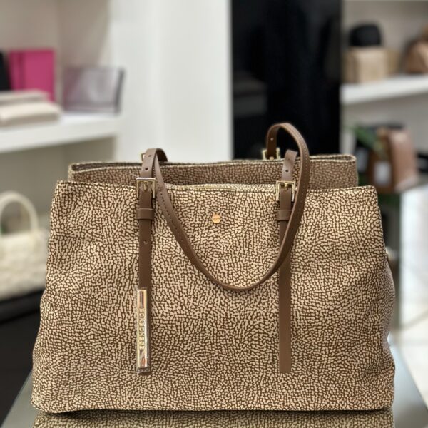 Shopping bag media beige