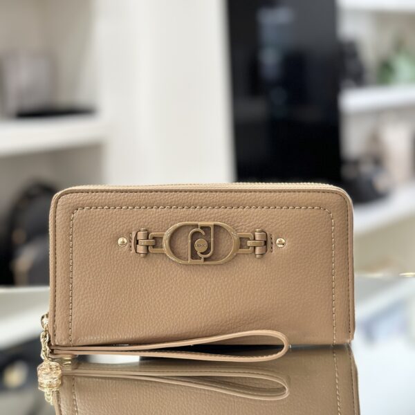 Portafoglio zip almond