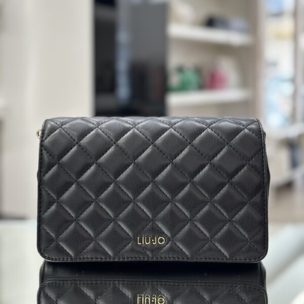 Pochette matelassè nero