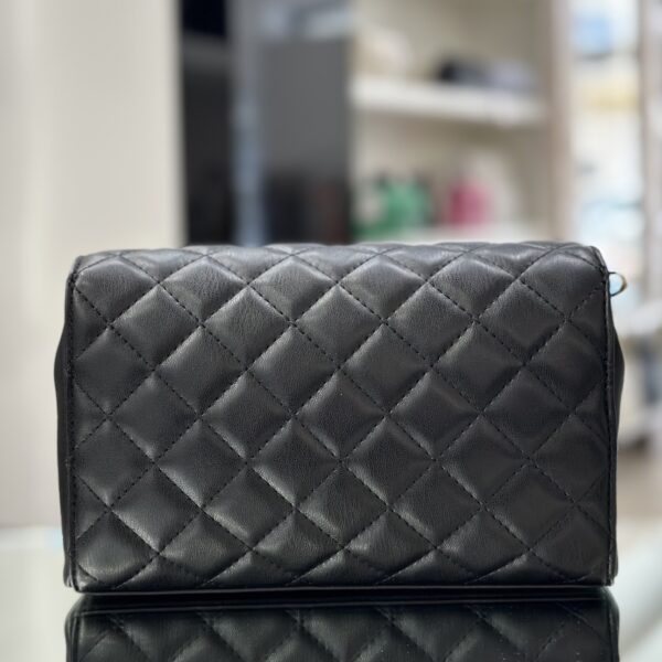 Pochette matelassè nero - immagine 5