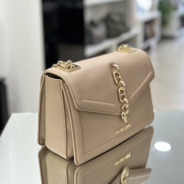 Borsa a spalla cuore crema - immagine 5