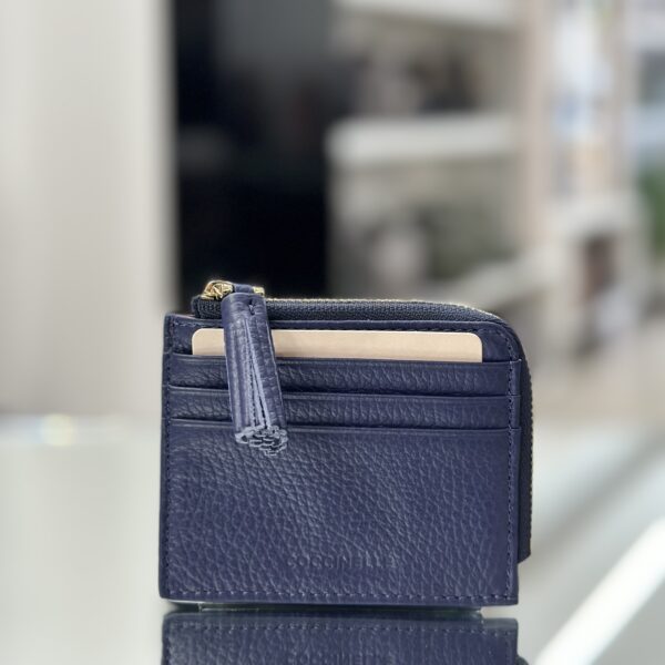 Coccinelle Portacarte Tassel blu