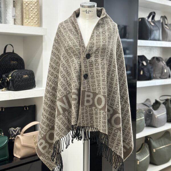 Mantella C/Bottoni Beige/Taupe - immagine 2
