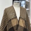 Poncho Mix Pied Poule Cammello - immagine 3