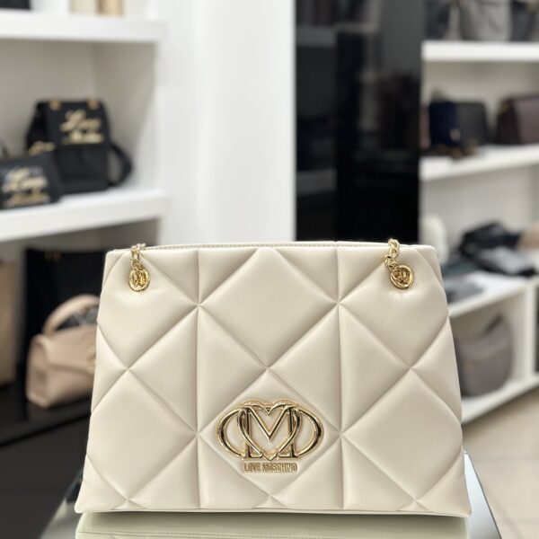 Shopping Bag rombi avorio