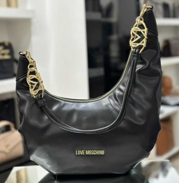 Hobo bag asimmetrica basic black
