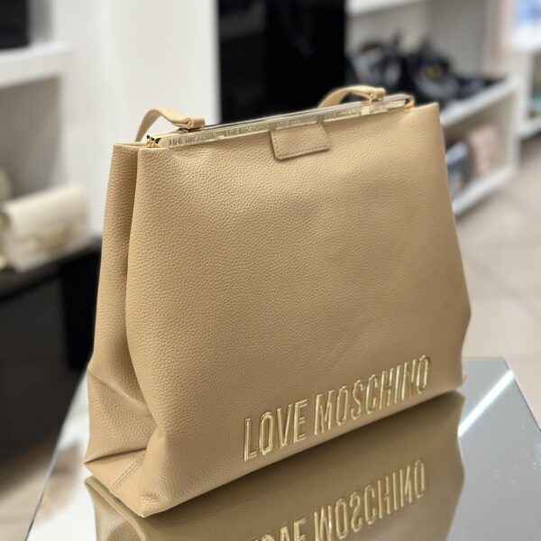 Borsa a spalla clutch crema - immagine 3