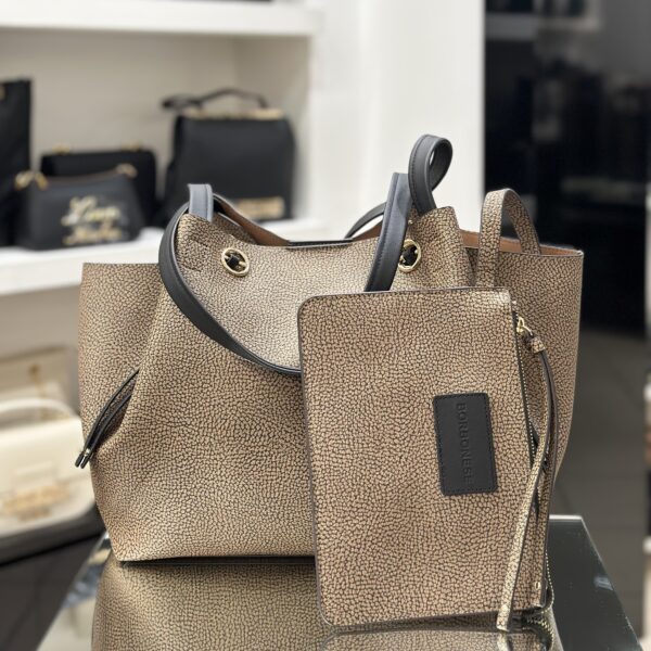 Borbonese Graffiti Shopping Bag Graffiti Op - immagine 4