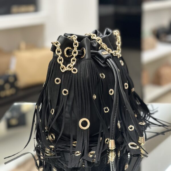 Secchiello Fringes Small Black - immagine 2