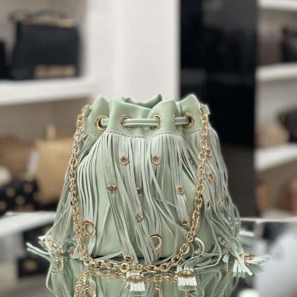 Secchiello Fringes Small Mint - immagine 5