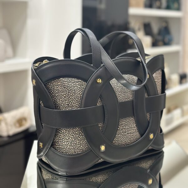 Shopping bag geometrica op classico - immagine 4
