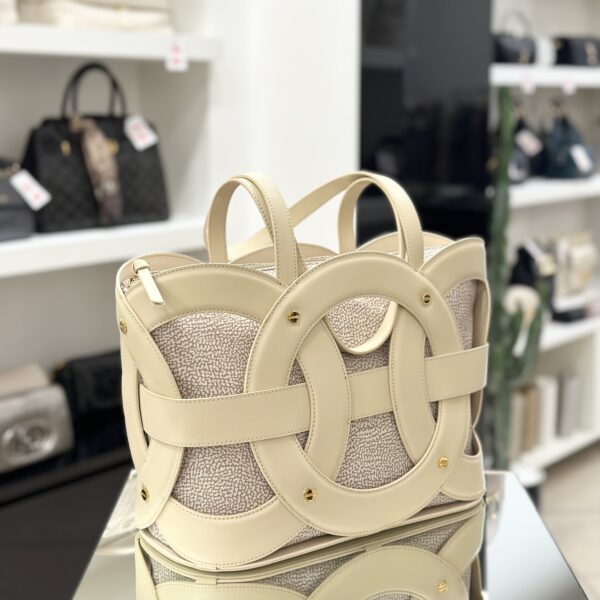 Shopping bag geometrica sand - immagine 3