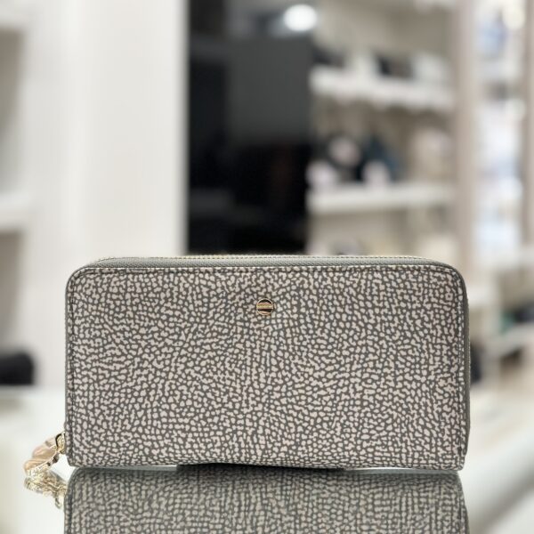 Portafoglio Doppia Zip Grey