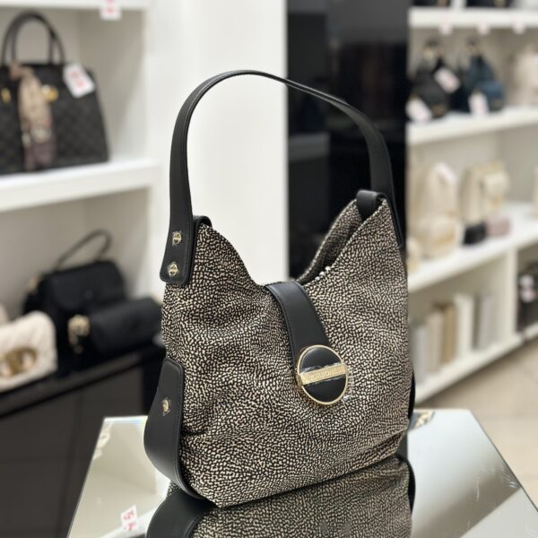 Borbonese Hobo Bag small op - immagine 3