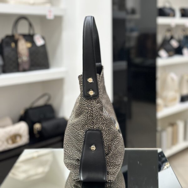 Borbonese Hobo Bag small op - immagine 5