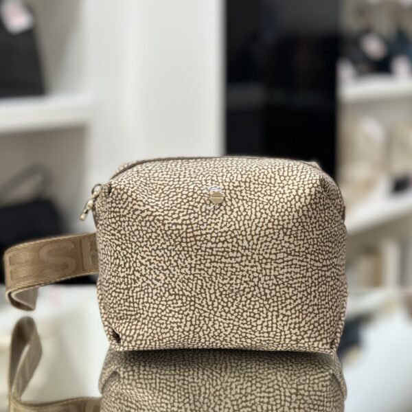 Pochette con polsiera beige