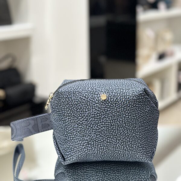 Pochette con polsiera denim