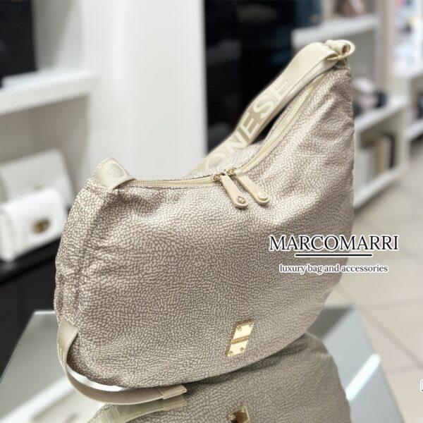 Borsa a spalla asimmetrica Cahier sand - immagine 5