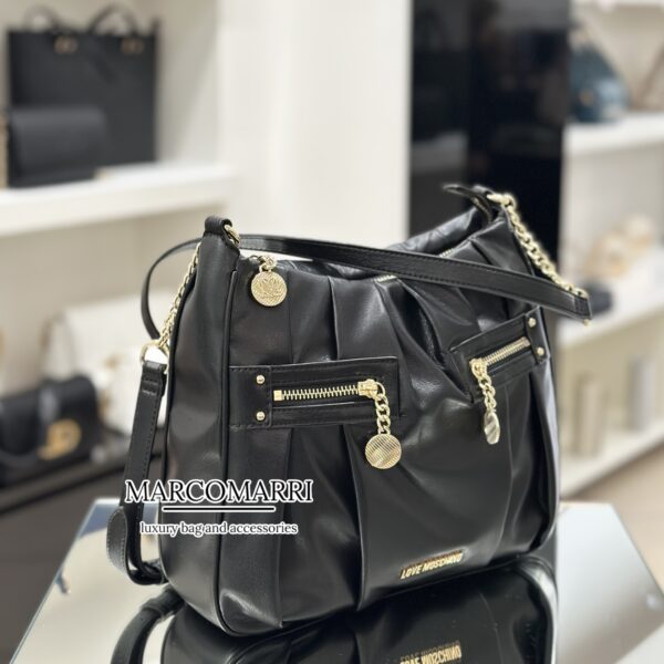 Tracolla con tasca black media - immagine 3