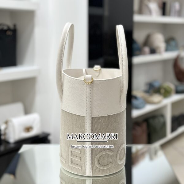 Coccinelle secchiello rafia white - immagine 5