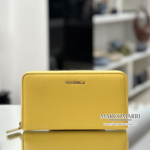 Portafoglio zip Soft Yellow