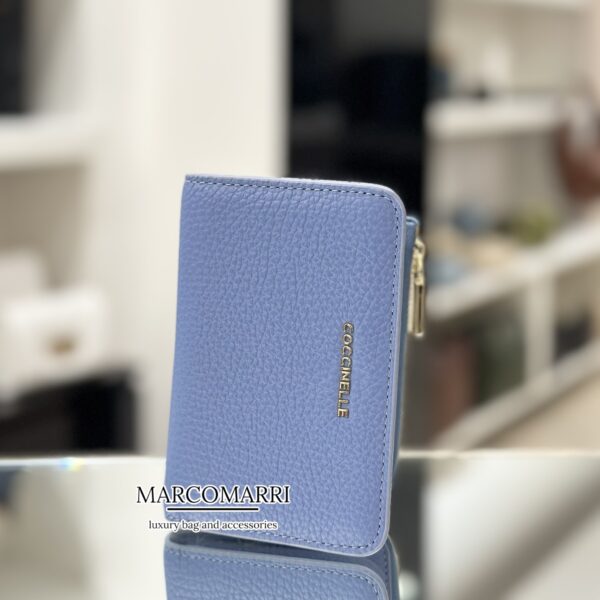 Portafoglio small Soft Celeste