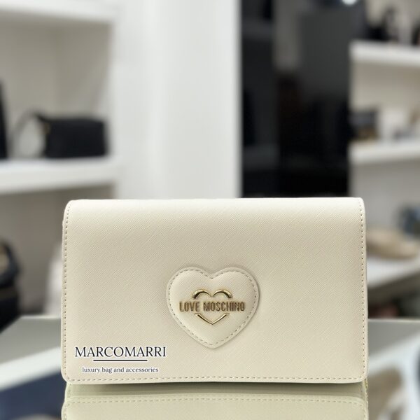 Pochette saffiano avorio