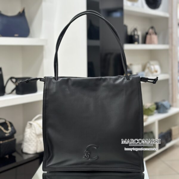 Coccinelle shopping bag coulissè large black