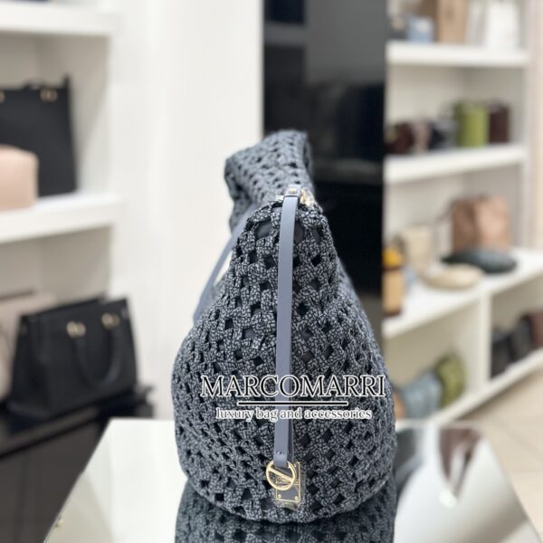 Hobo bag intreccio large Denim - immagine 5
