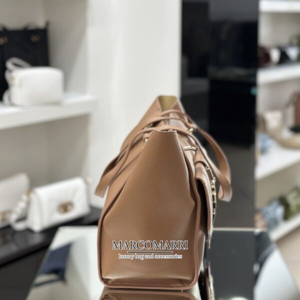 Shopping bag logo lettering Cammello - immagine 3