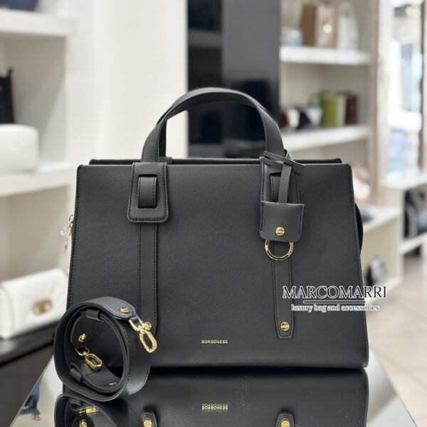 Borbonese Bauletto large black - immagine 3