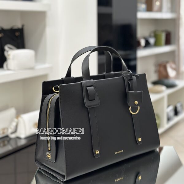 Borbonese Bauletto large black - immagine 4