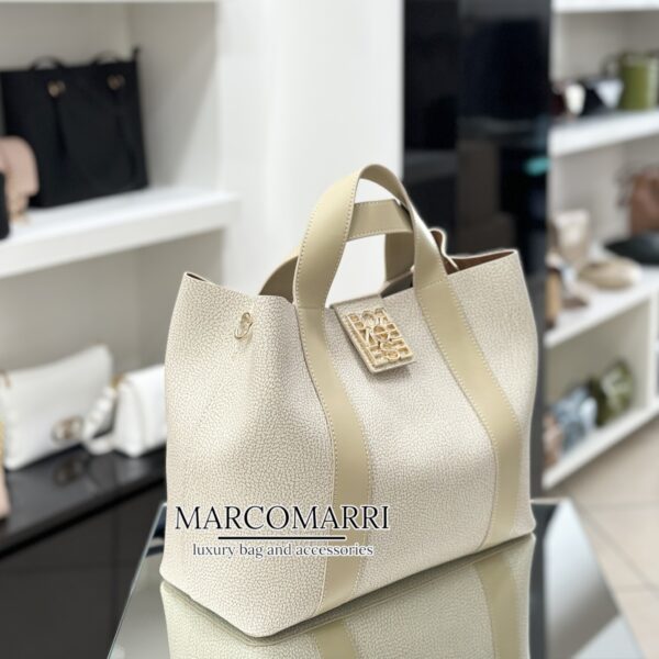 Borbonese Graffiti Hand Bag Nueve Graffiti Sand - immagine 2