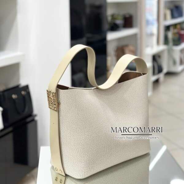 Borbonese Graffiti Borsa a spalla Nueve Graffiti sand - immagine 4