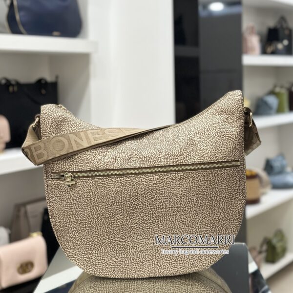 Luna Bag Media - Borbonese Beige