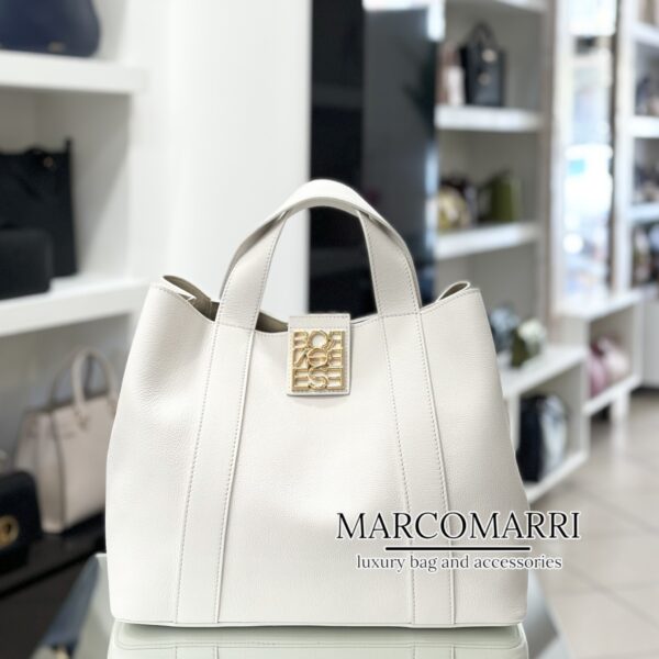 Hand Bag nueve medium white