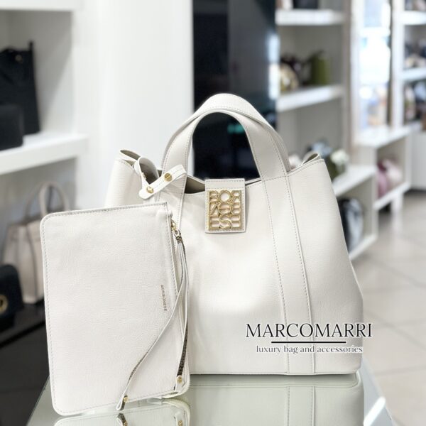 Hand Bag nueve medium white - immagine 5