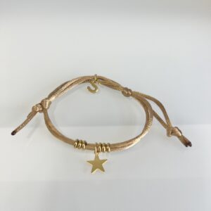 Bracciale/Cavigliera Corda Beige Stella