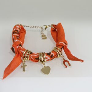 Bracciale/Cavigliera Bandana Ibiza Arancione ferro di cavallo