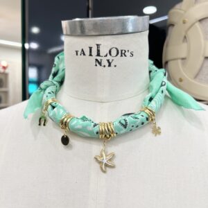 Collana Bandana Ibiza verde chiaro