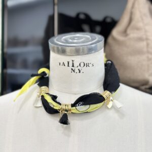 Collana Bandana Ibiza Nero/Giallo