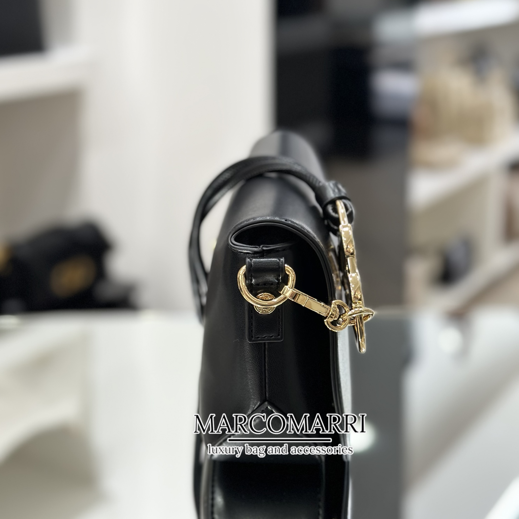 Love Moschino Borsa a spalla small basic black - immagine 2