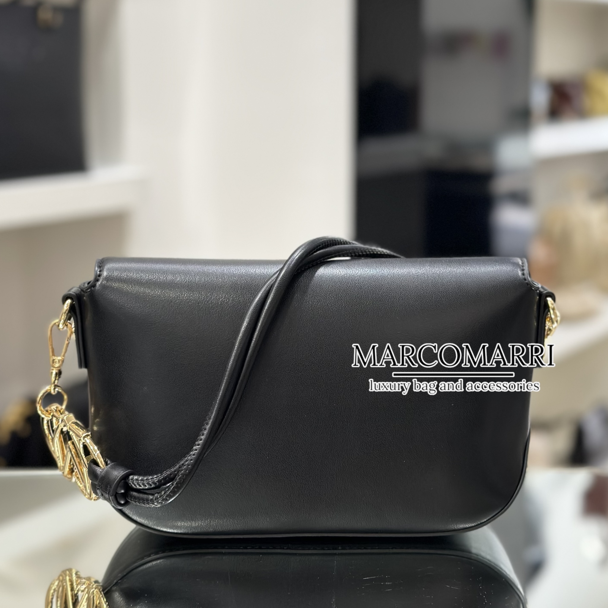 Love Moschino Borsa a spalla small basic black - immagine 6