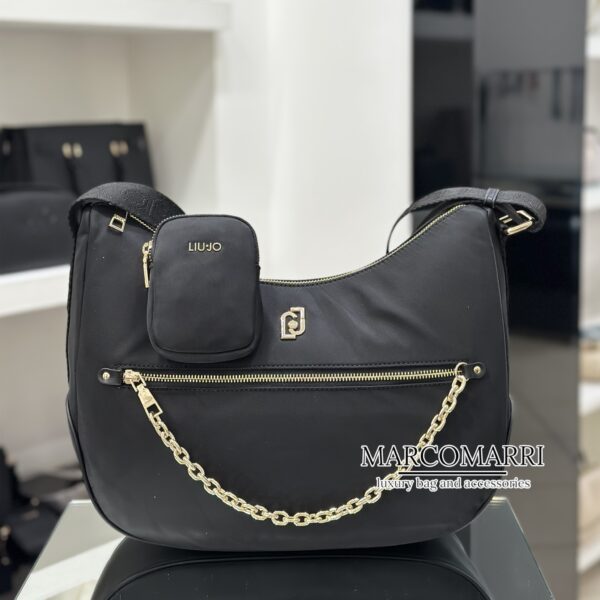 Borsa hobo media black - immagine 6