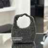 Borsa mini con strass/nero