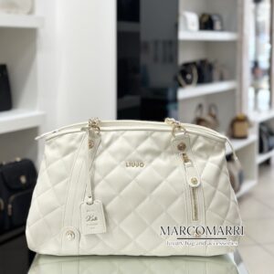 Tote bag media cream matelassé