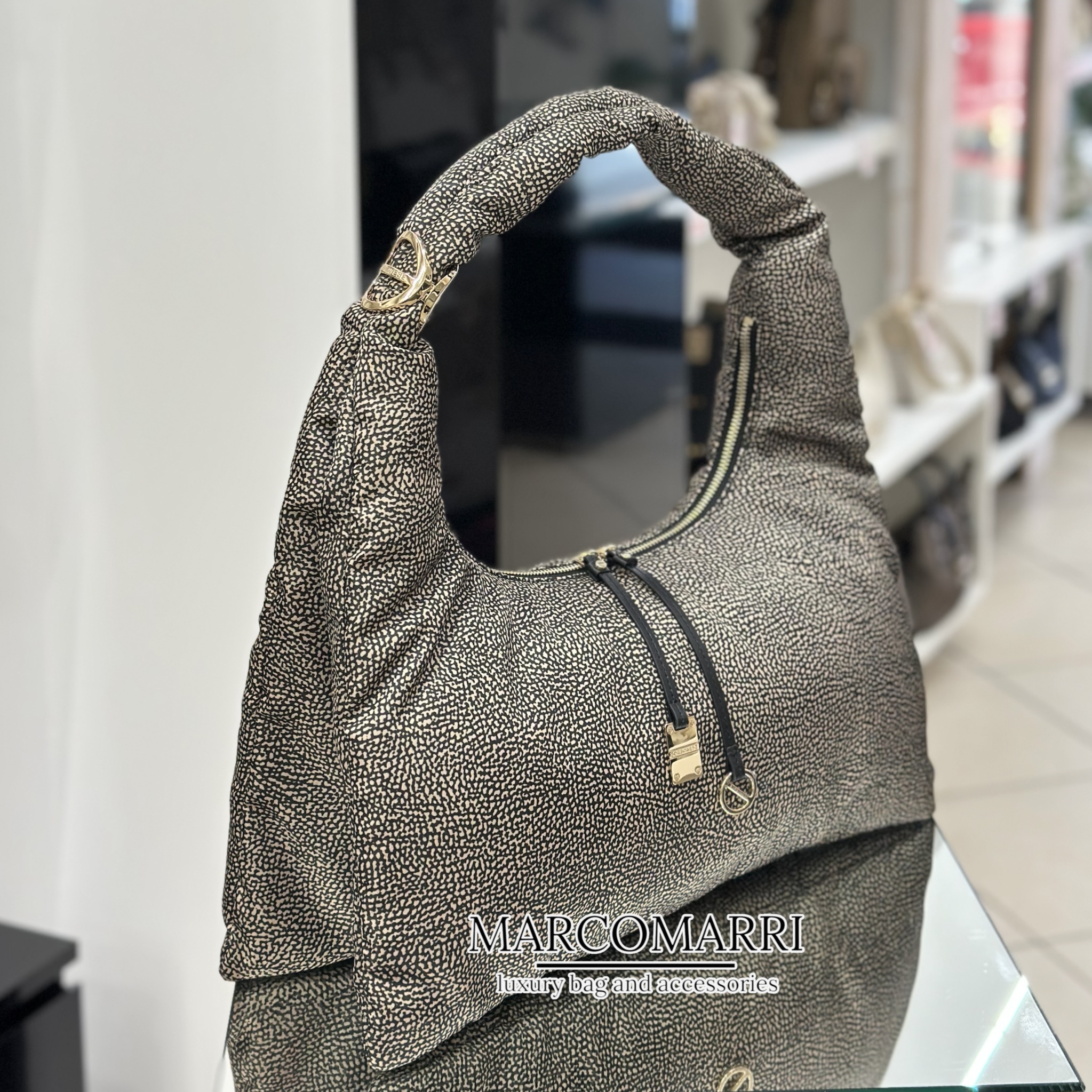 Borbonese Twinnie Hobo Medium Op - immagine 5