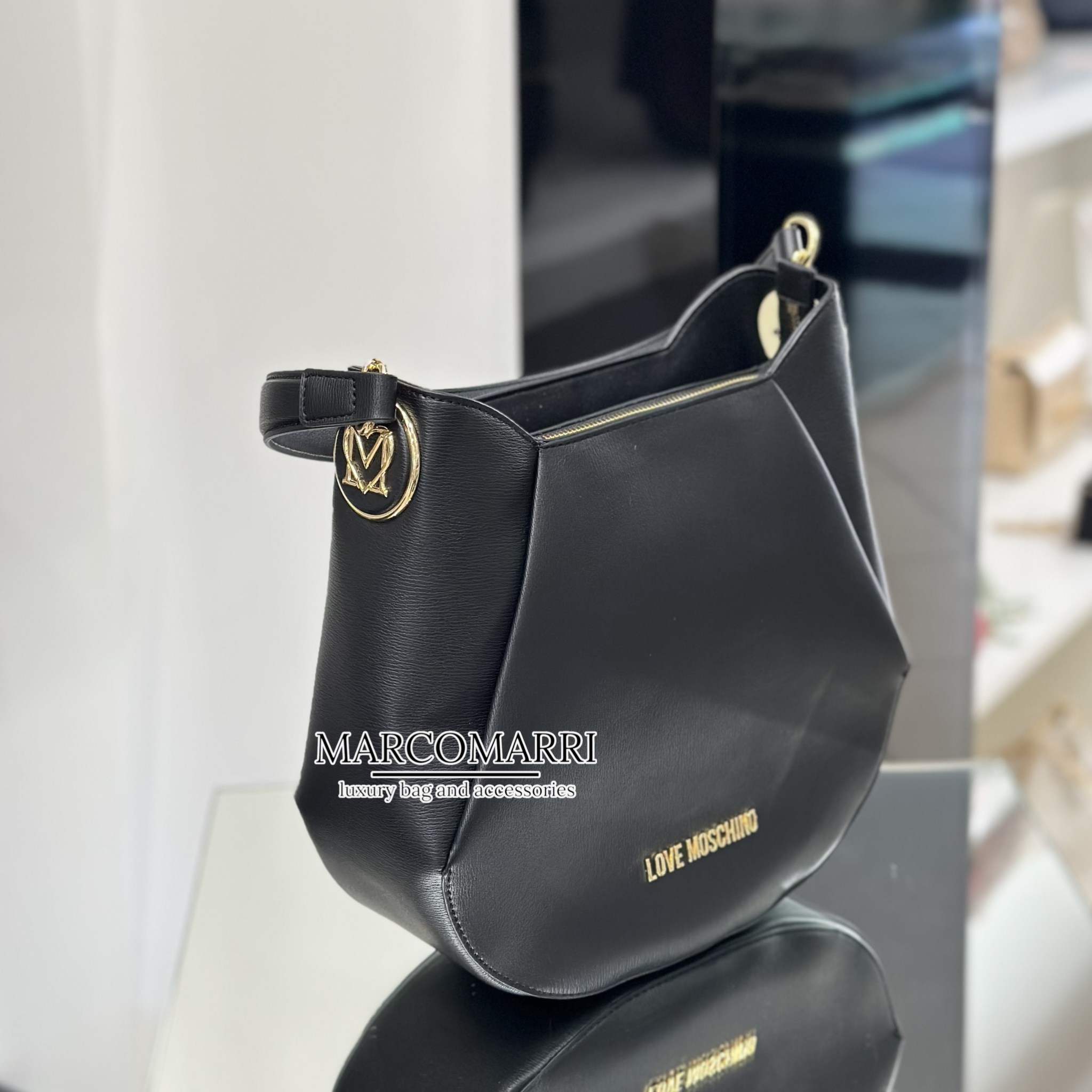 Love Moschino Hobo bag basic nero - immagine 3